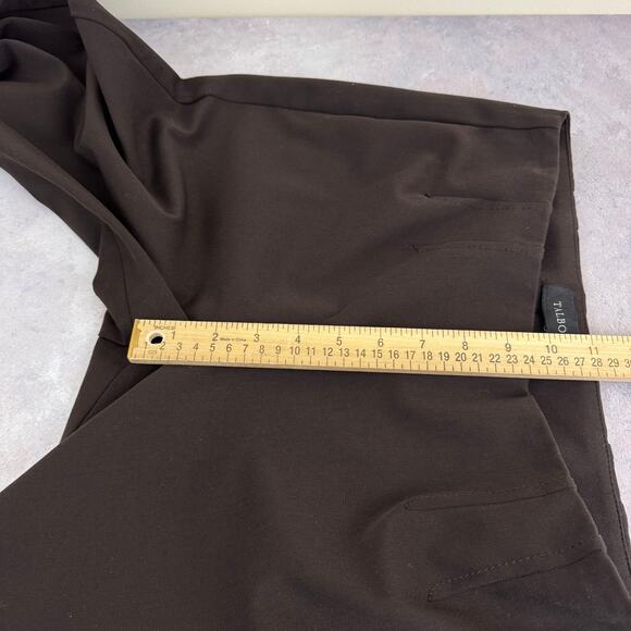 Talbots Pants Women's Size 6 Brown Dress Pants Career Side Zip Tailored Tapered - Picture 7 of 10